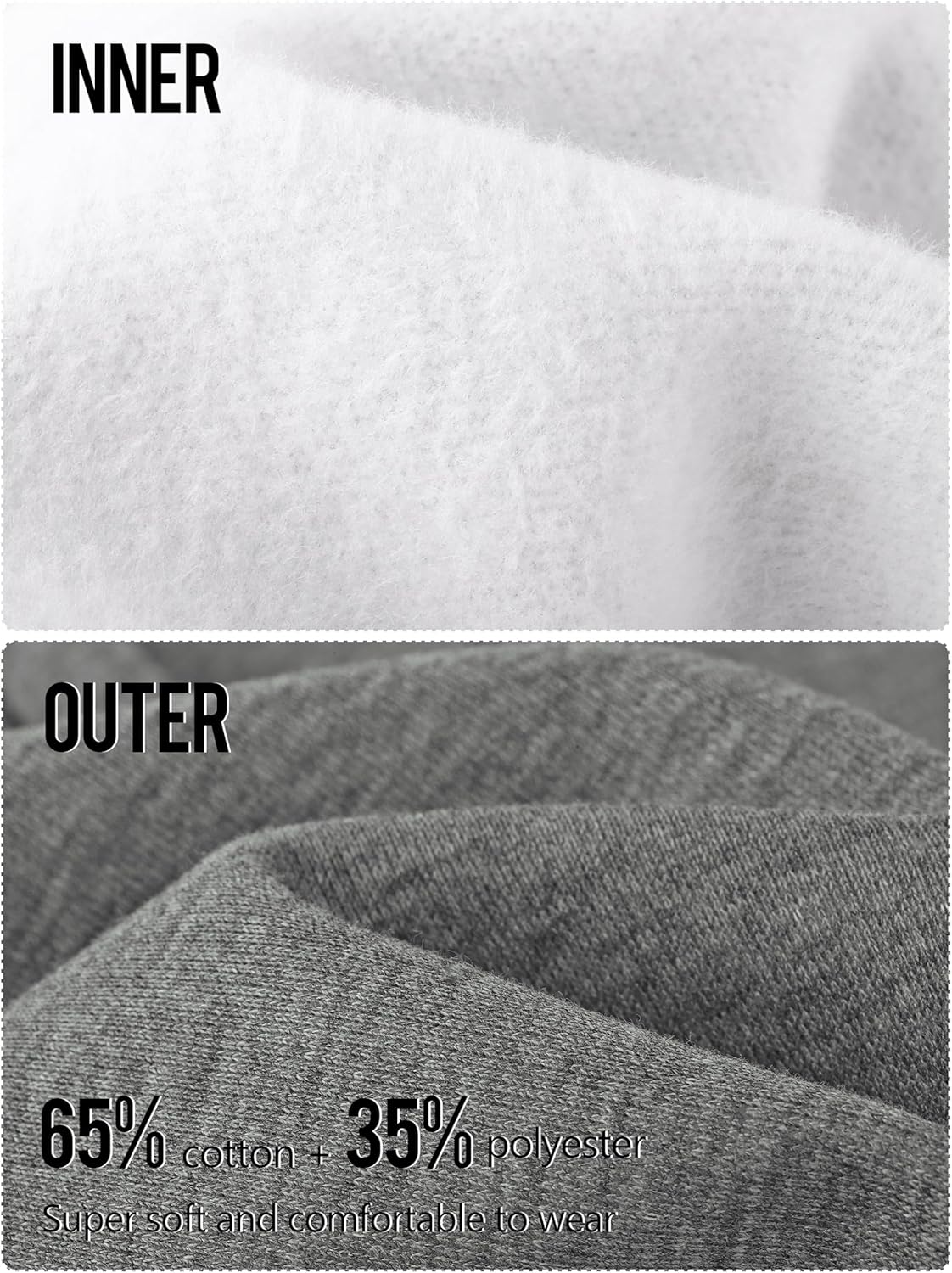 Resinta 3-Pack Pull-On Fleece sweatpants for boys