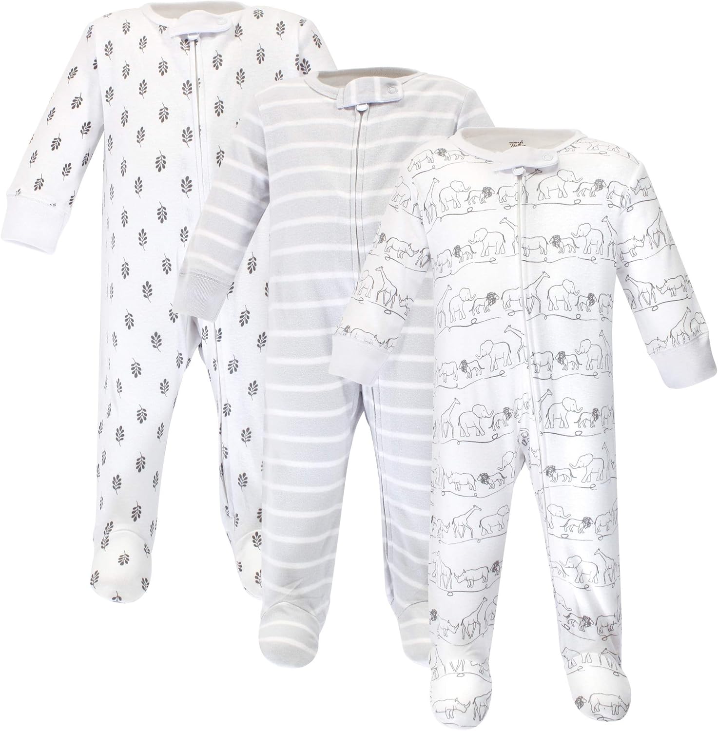 Touched by Nature Baby Girls Organic Cotton Sleep Play Set