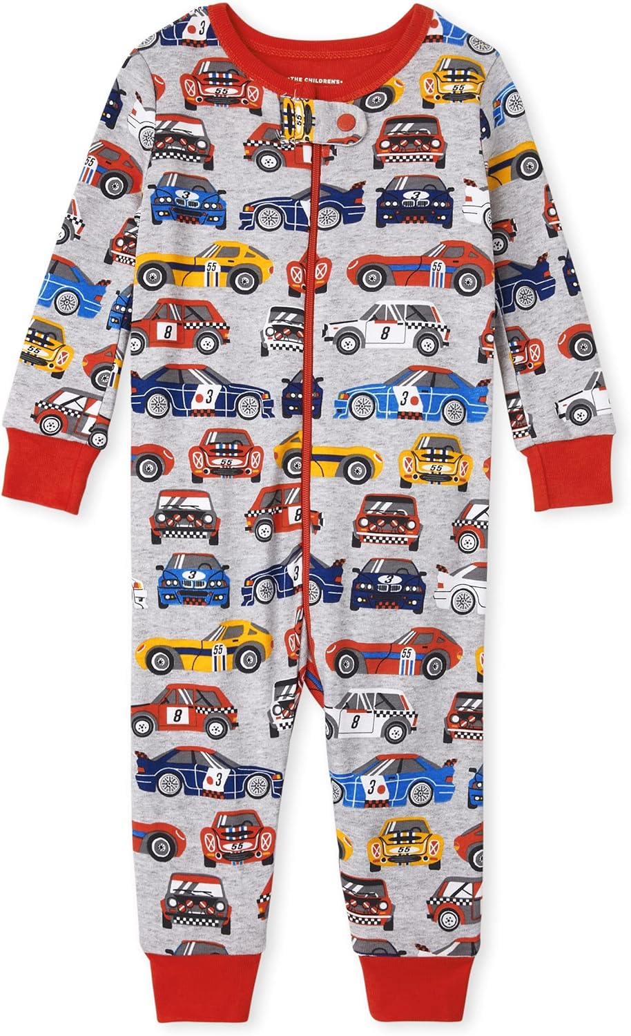 The Childrens Place Boys Striped Snug Fit Pajamas 3-Pack