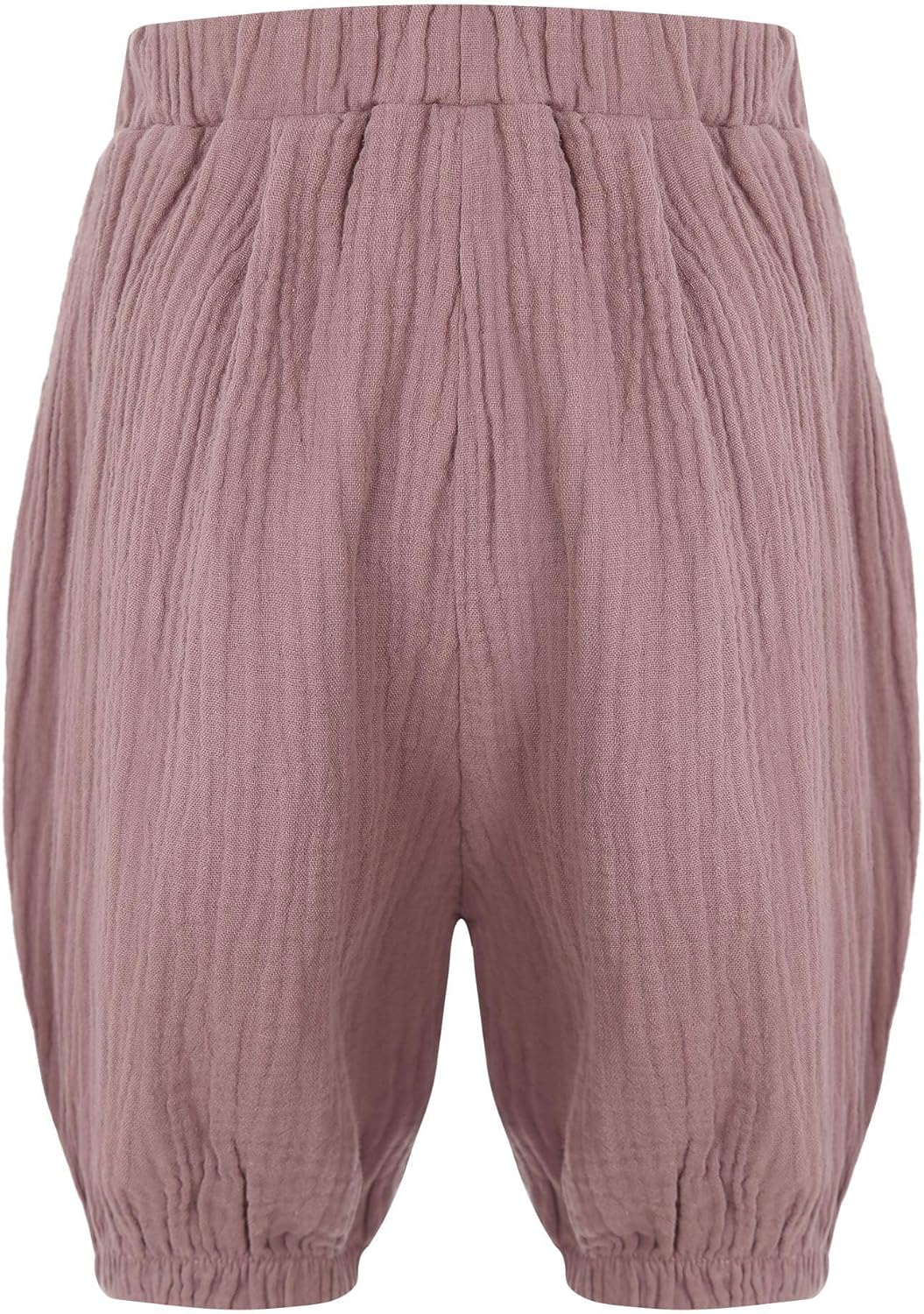 Runqhui Cotton Linen Shorts for Kids