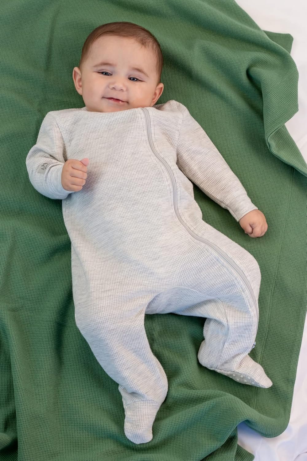 Juddlies Mini Waffle - Footed Baby Sleeper