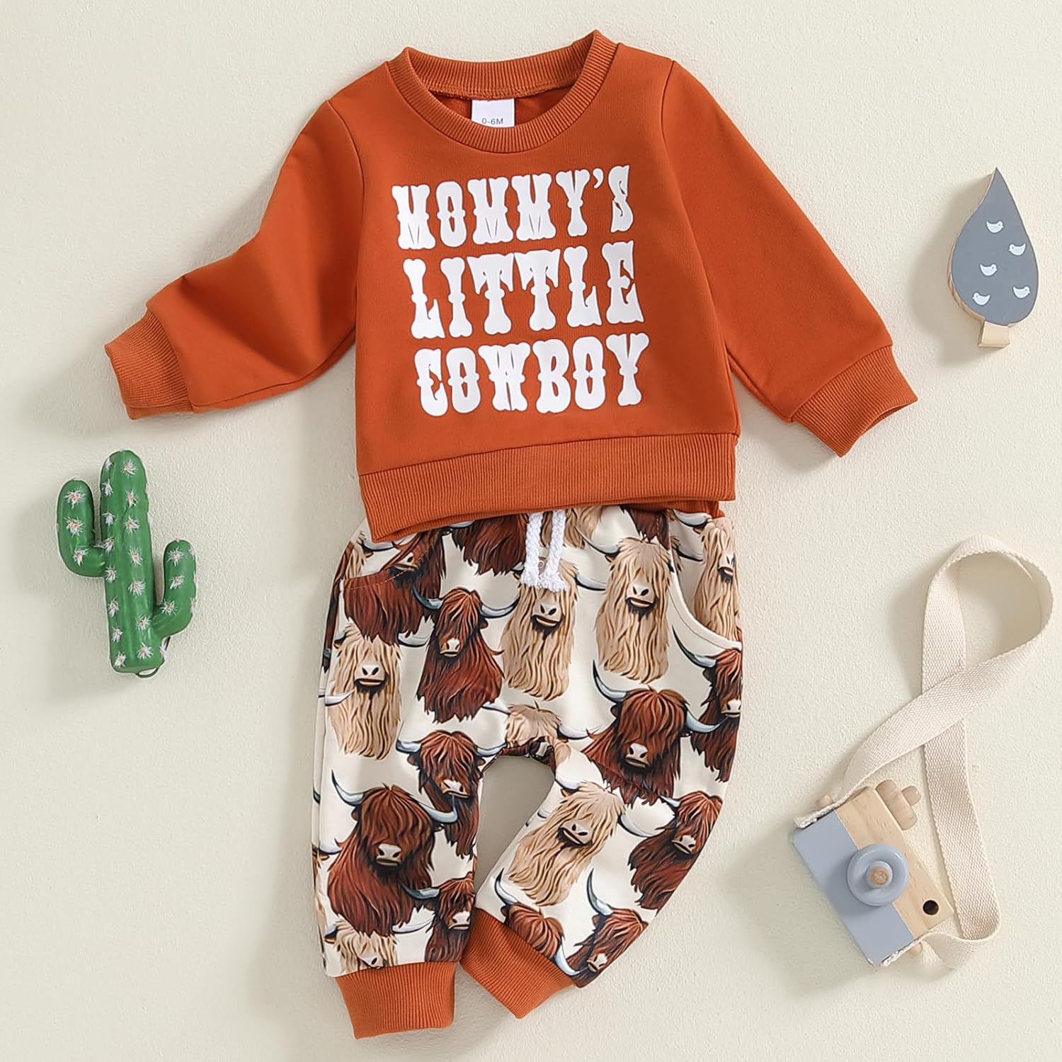 Omkzanbi Little Cowboy Outfit for Toddler