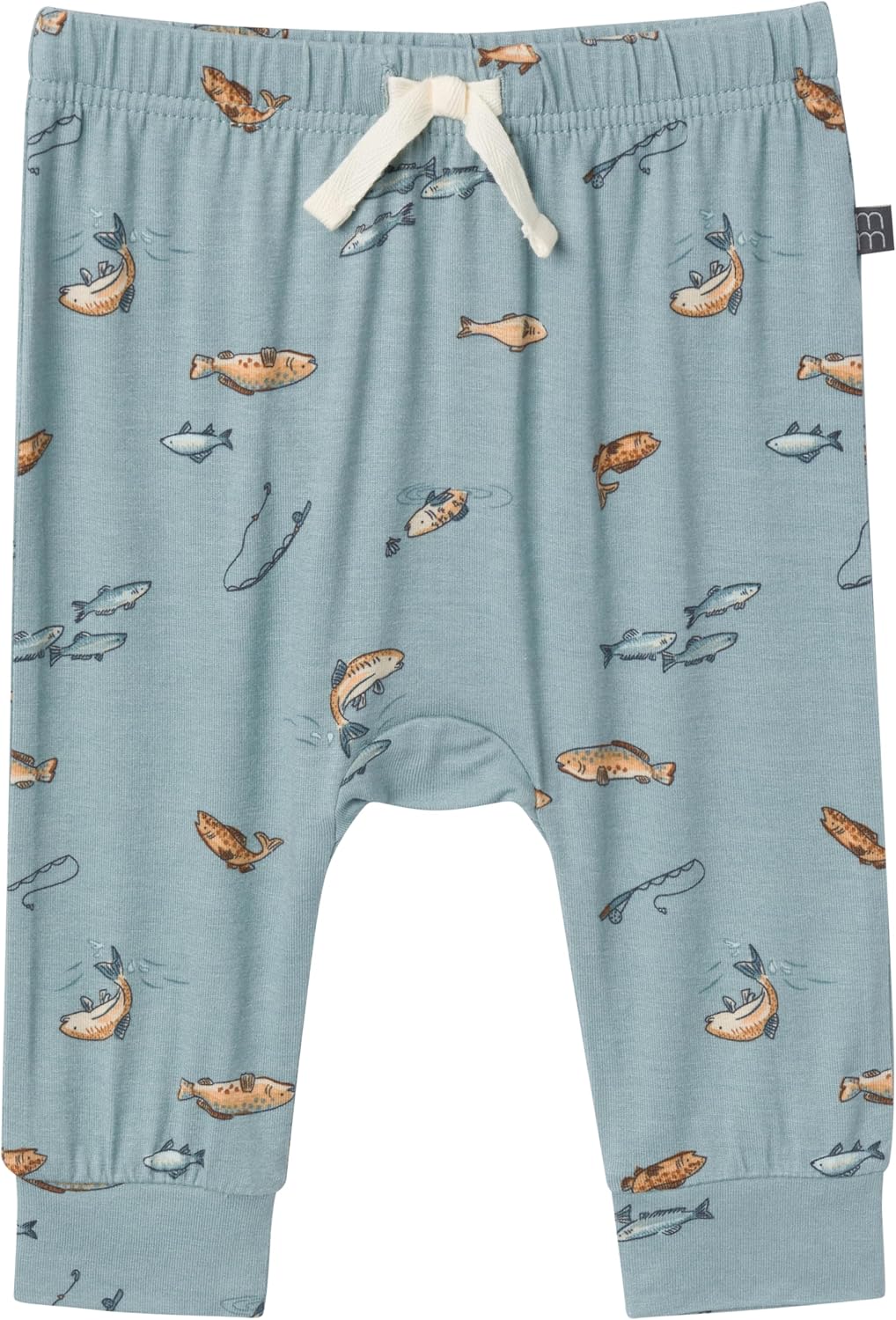 Modern Moments by Gerber Baby Boys Bodysuit and Pant Set Medium Teal Fishing