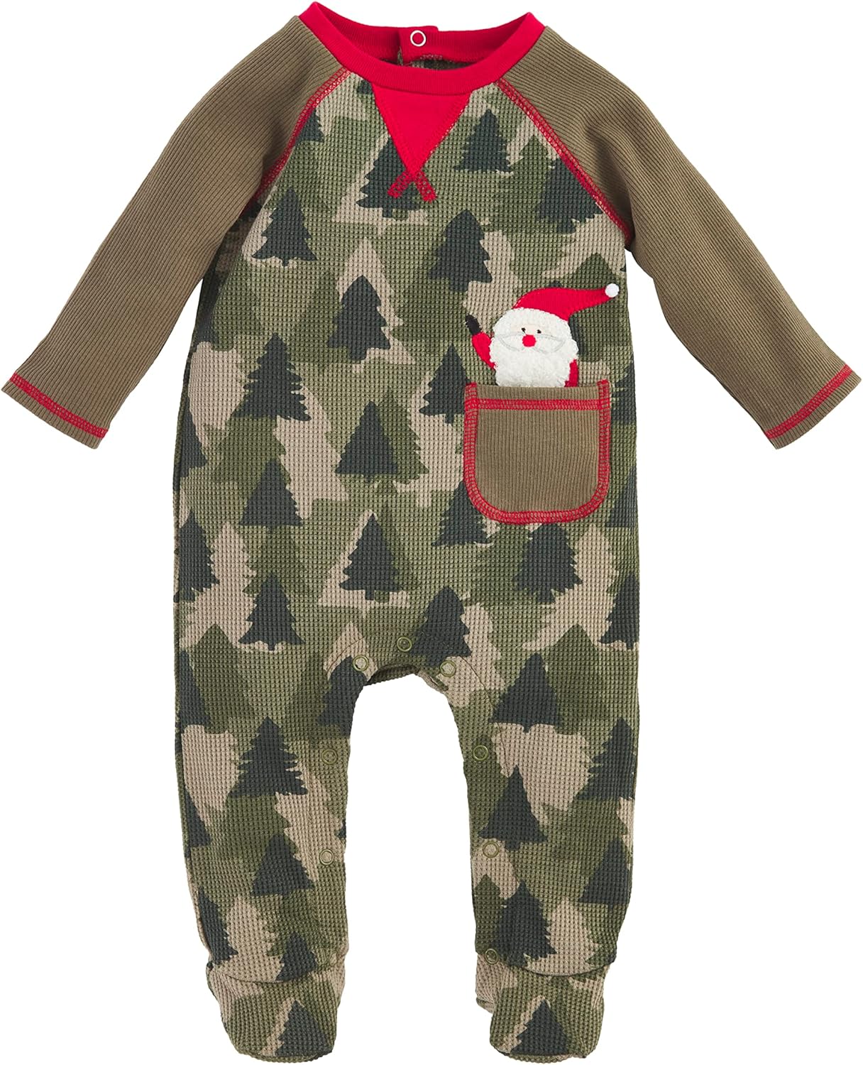 Golf Footed Sleeper Camo Christmas Tree - Mud Pie Baby Boys
