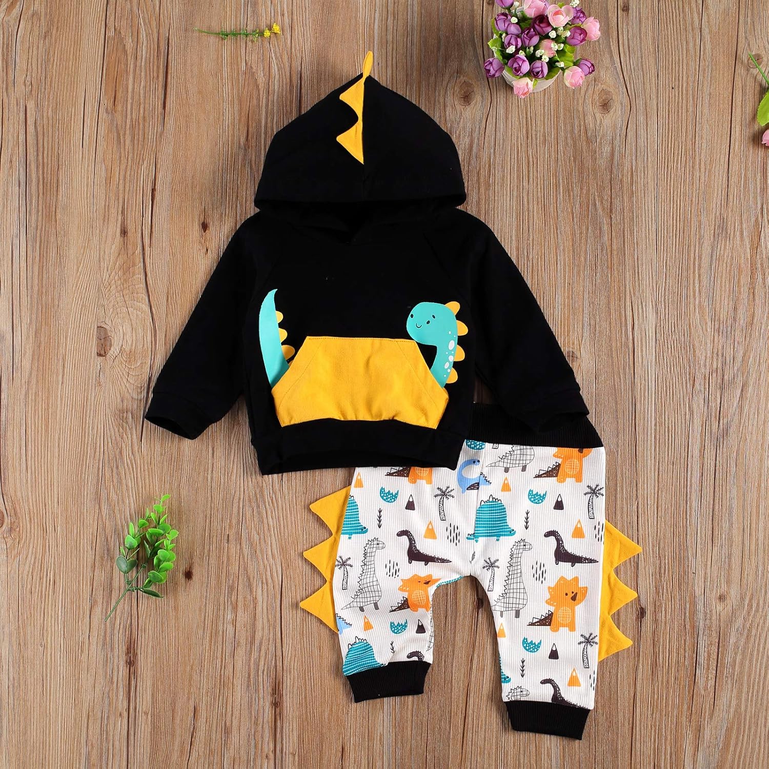 Rainbow Leopard Baby Boy Girl Outfit 2pc Set