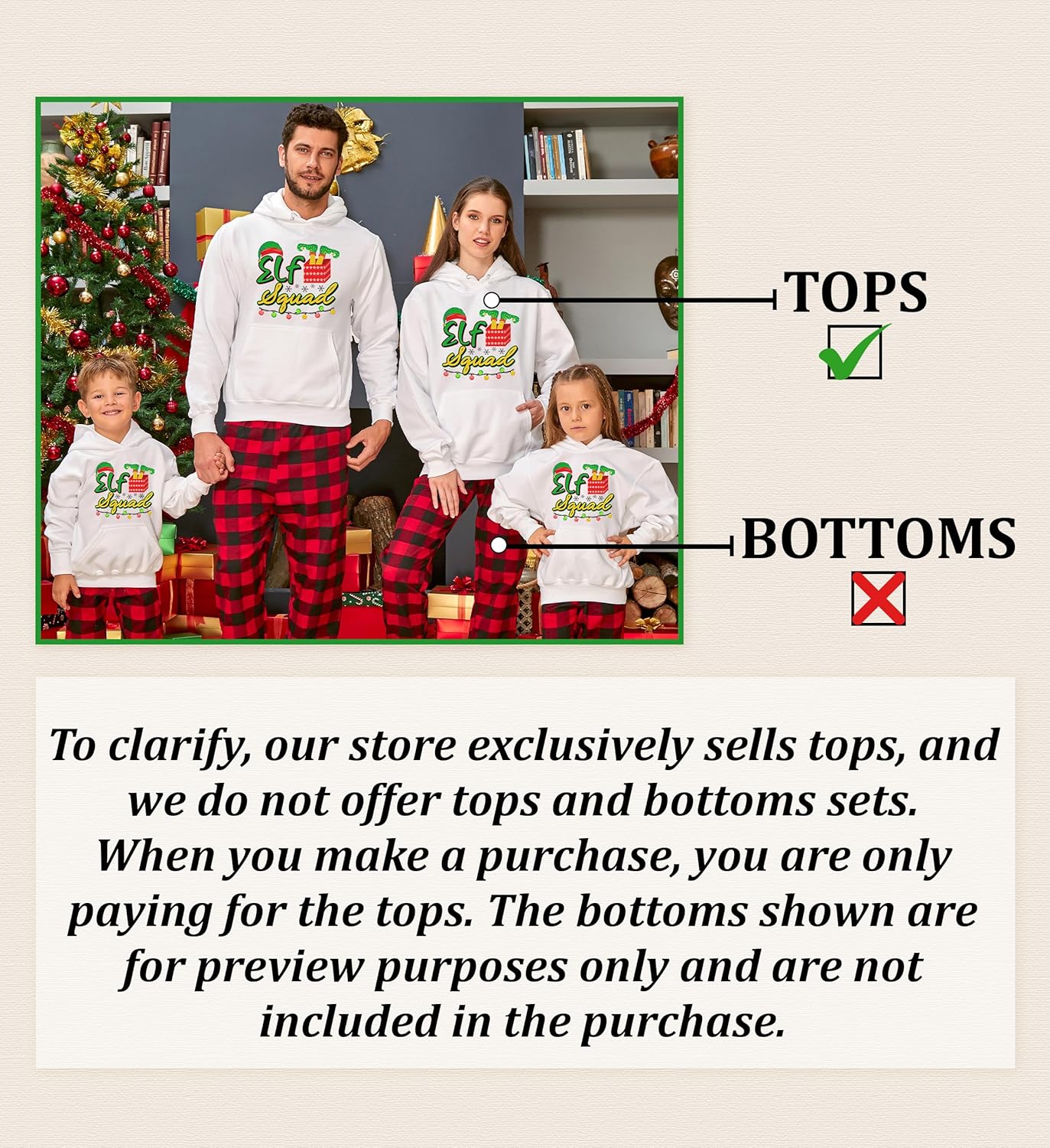 Custom Matching Christmas Santa Red Hat Pajamas for Family