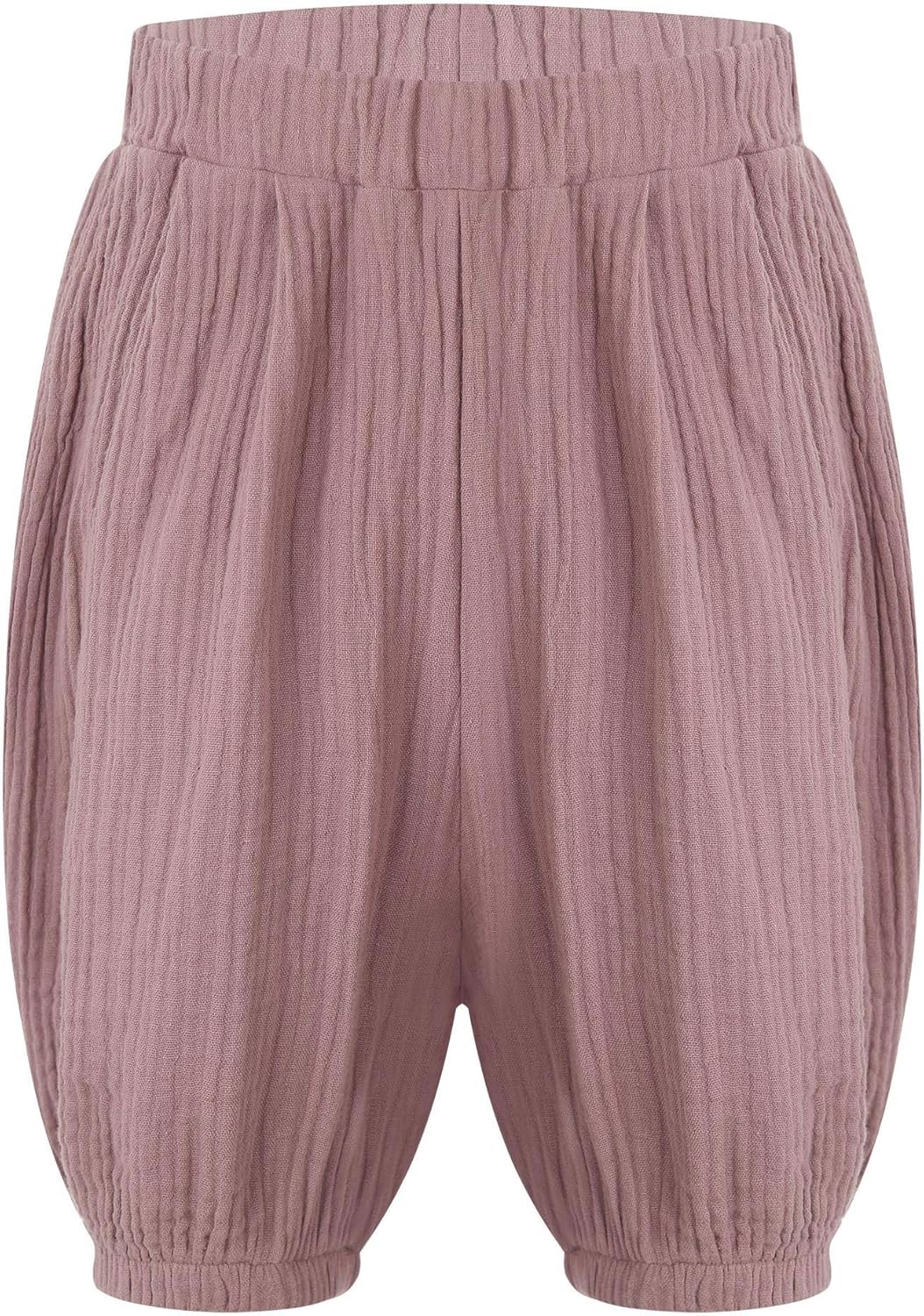 Runqhui Cotton Linen Shorts for Kids