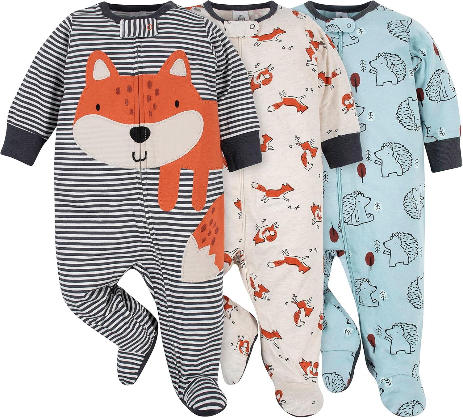 Gerber Baby Boys 3-Pack Sleep N Play by 100 Cotton